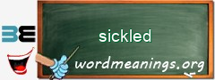 WordMeaning blackboard for sickled